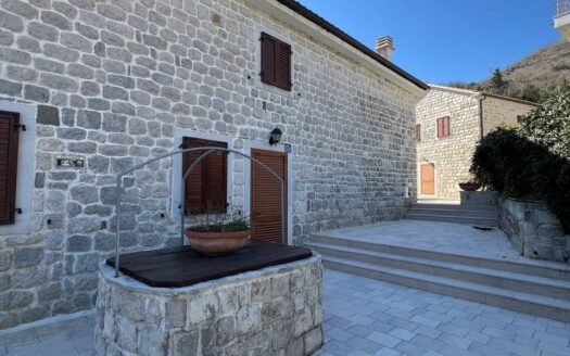 Unique historic villa with a private beach and mooring for yachts on the first line of the sea — Bay of Kotor (Kamenari)