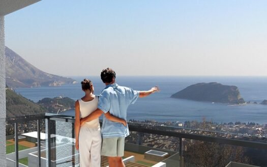 Two-bedroom apartment with sea view in a new luxury residential complex, Dubovica, Budva